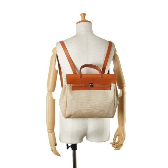 Hermes Canvas Herbag PM Backpack Canvas Backpack in Good condition - Picture 11 of 11